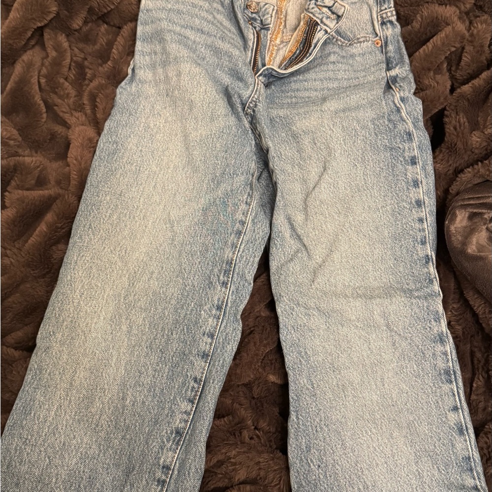 Garage Light Wash Straight Leg Jeans